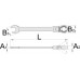 Kĺbový kombinovaný račňový kľúč