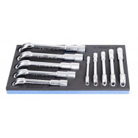 Sada dvojstranných uhlových kľúčov v SOS zásobníku