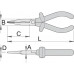 Izolované, ploché kombinované kliešte