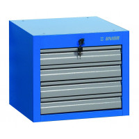 Úzka skriňa závesná  na náradie - 4 zásuvky