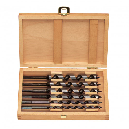 6 - dielna sada špiráľových vrtákov do dreva - L 230 mm