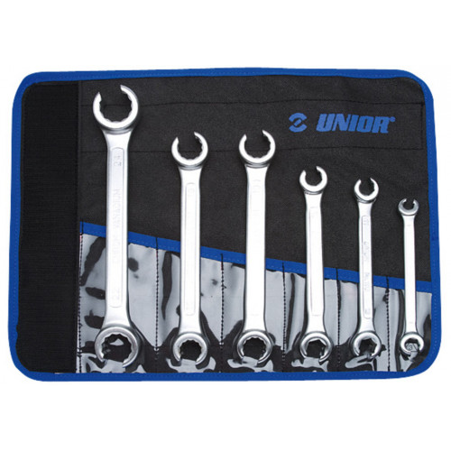 Sada očkových otvorených kľúčov v brašni