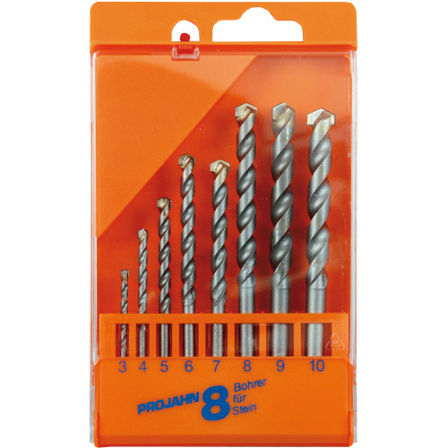 8 - dielna sada ECO vrtákov do kameňa v kazete