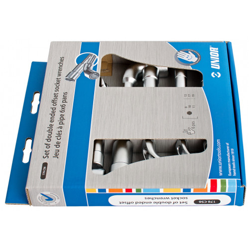 Sada dvojstranných uhlových kľúčov (6 - hran) v kartóne