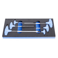 Sada imbusových flexi skrutkovačov s T - rukoväťou v SOS zásobníku