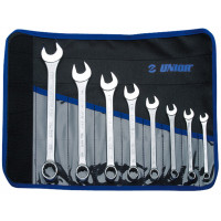 Sada kombinovaných, krátkych kľúčov brašni