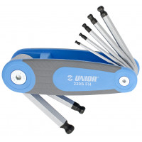 Sada imbusových kľúčov s guličkovým koncom v skladacom púzdre