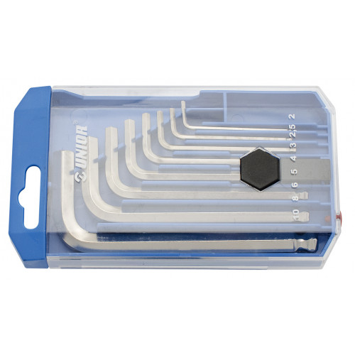 Sada imbusových kľúčov s guličkovým koncom v plastovom obale