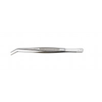 Plochá, zahnutá pinzeta