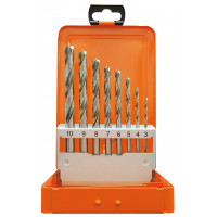 8 - dielna sada špiráľových vrtákov do dreva