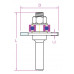 Drážkovacia fréza s ložiskom