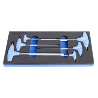 Sada imbusových flexi skrutkovačov s T - rukoväťou v SOS zásobníku