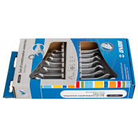 Sada kombinovaných, krátkych kľúčov kartóne