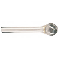 Tvrdokovová frézka, typ D - guľatá