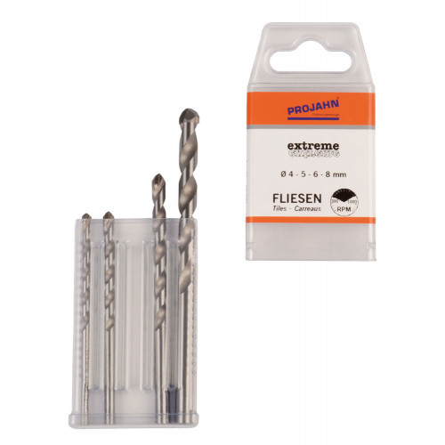 4 - dielna univerzálna sada EXTREM vrtákov v kazete