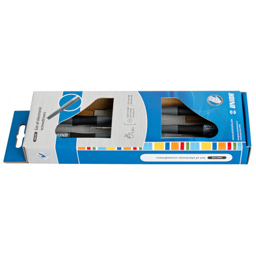 Sada elektronických skrutkovačov v kartóne