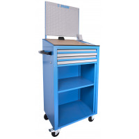 Pojazdný stôl so stenou na náradie