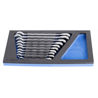 Sada kombinovaných račňových kľúčov v SOS zásobníku