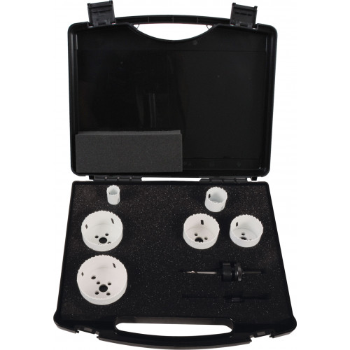 8 - dielna sada bimetalových vŕtacích koruniek