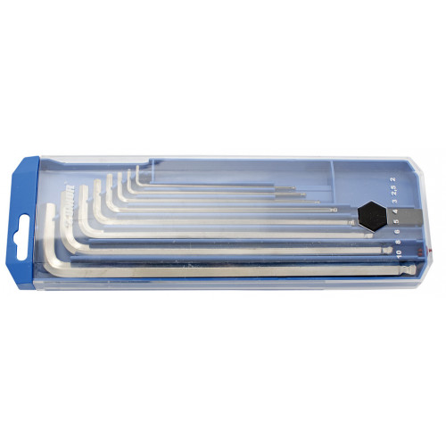 Sada imbusových kľúčov s guličkovým koncom - dlhé v plastovom obale