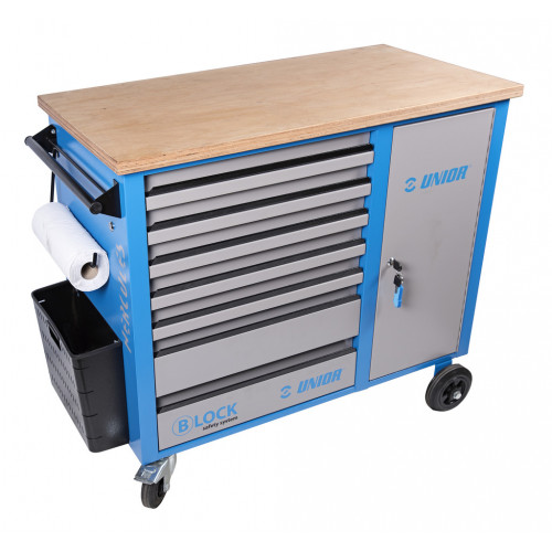 Vozík na náradie s blokovacím systémom