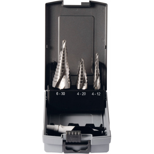 4 - dielna sada stupňovitých vrtákov 